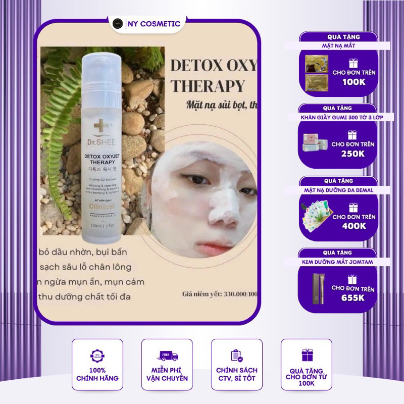 (mẫu bao bì mới) MẶT NẠ THẢI ĐỘC DETOX OXIJET THERAPY (DRSHEE)
