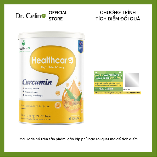 Sữa nghệ Dr. Celine Curcumin Lon 400G