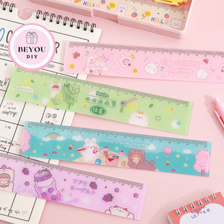 Thước Kẻ Học Sinh Họa Tiết Hoạt Hình Cute, Thước Kẻ Phong Cách Nhật Bản - BEYOU