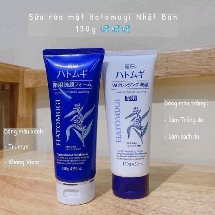 Sữa Rửa Mặt Ý Nhĩ Hatomugi Dưỡng Ẩm Sạch Sâu Nhật Bản
