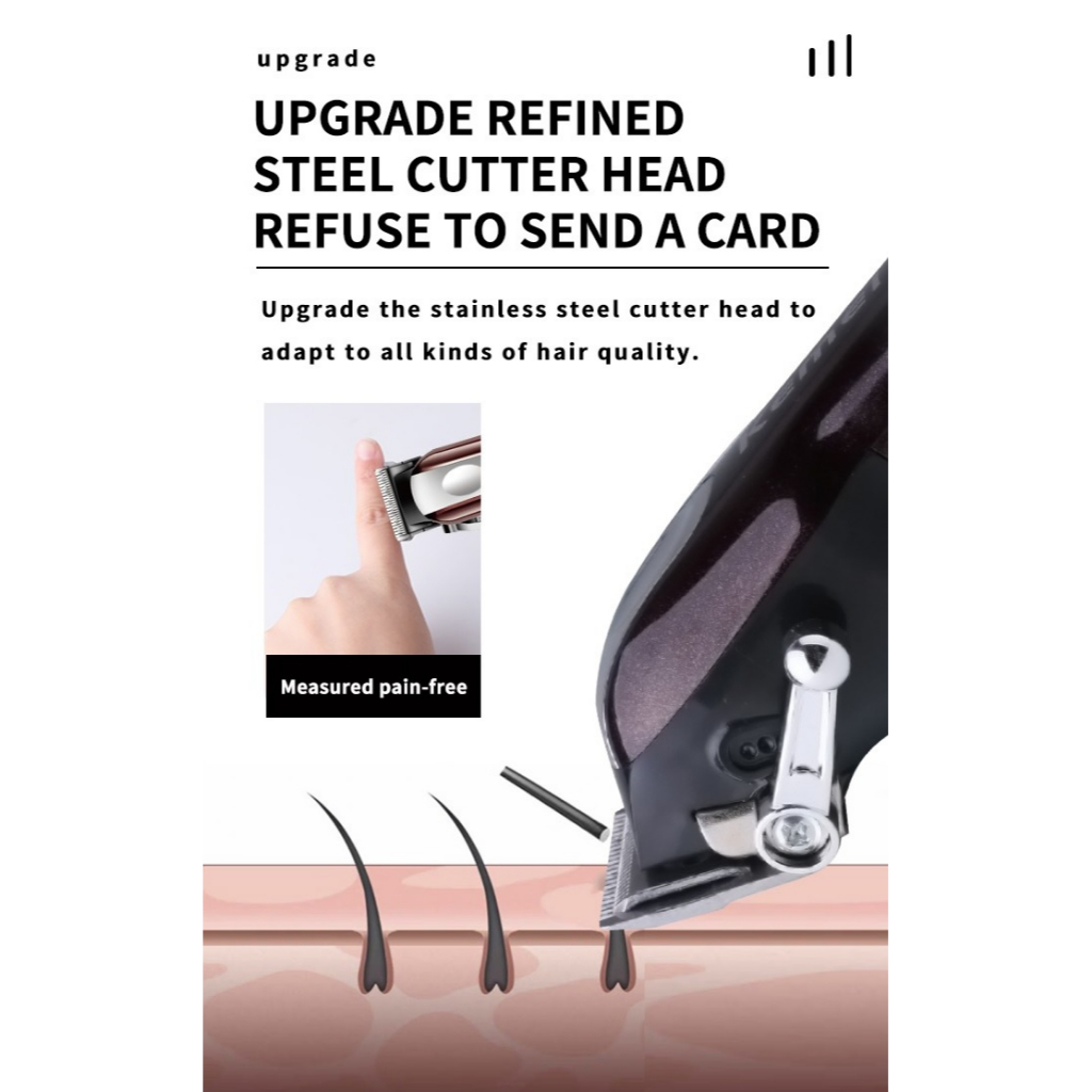 Tông Đơ Cắt Tóc Đa Năng Màn Hình LCD Kemei Km 233