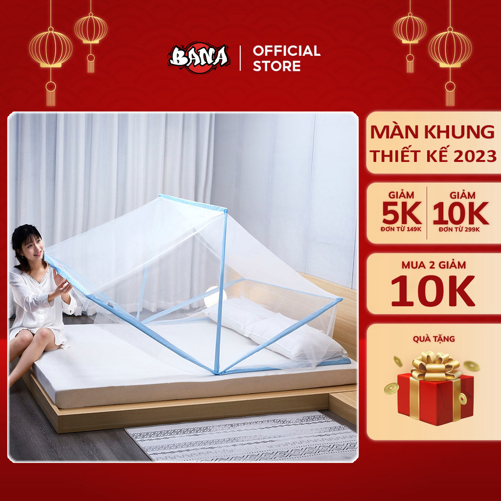 Màn chụp tự bung gấp gọn tiện dụng mẫu mới nhất 2023 - Mùng chụp tự bung người lớn kiểu xếp