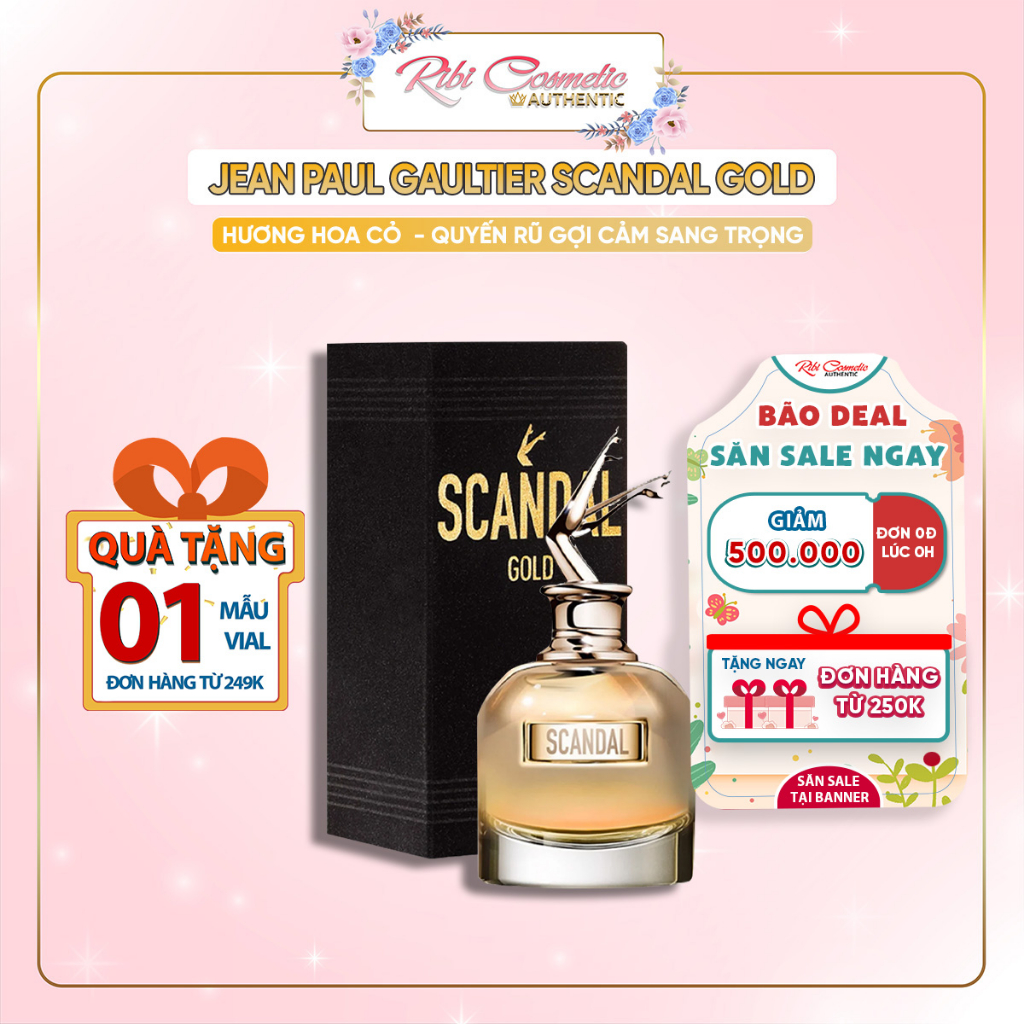 Nước Hoa Nữ Jean Paul Gaultier Scandal Gold Phiên Bản Mới Của Scandal Sang Trọng Quý Phái
