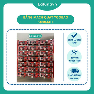 Bảng mạch quạt yoobao 6400mah laluna, phụ kiện quạt sạc tích điện mini
