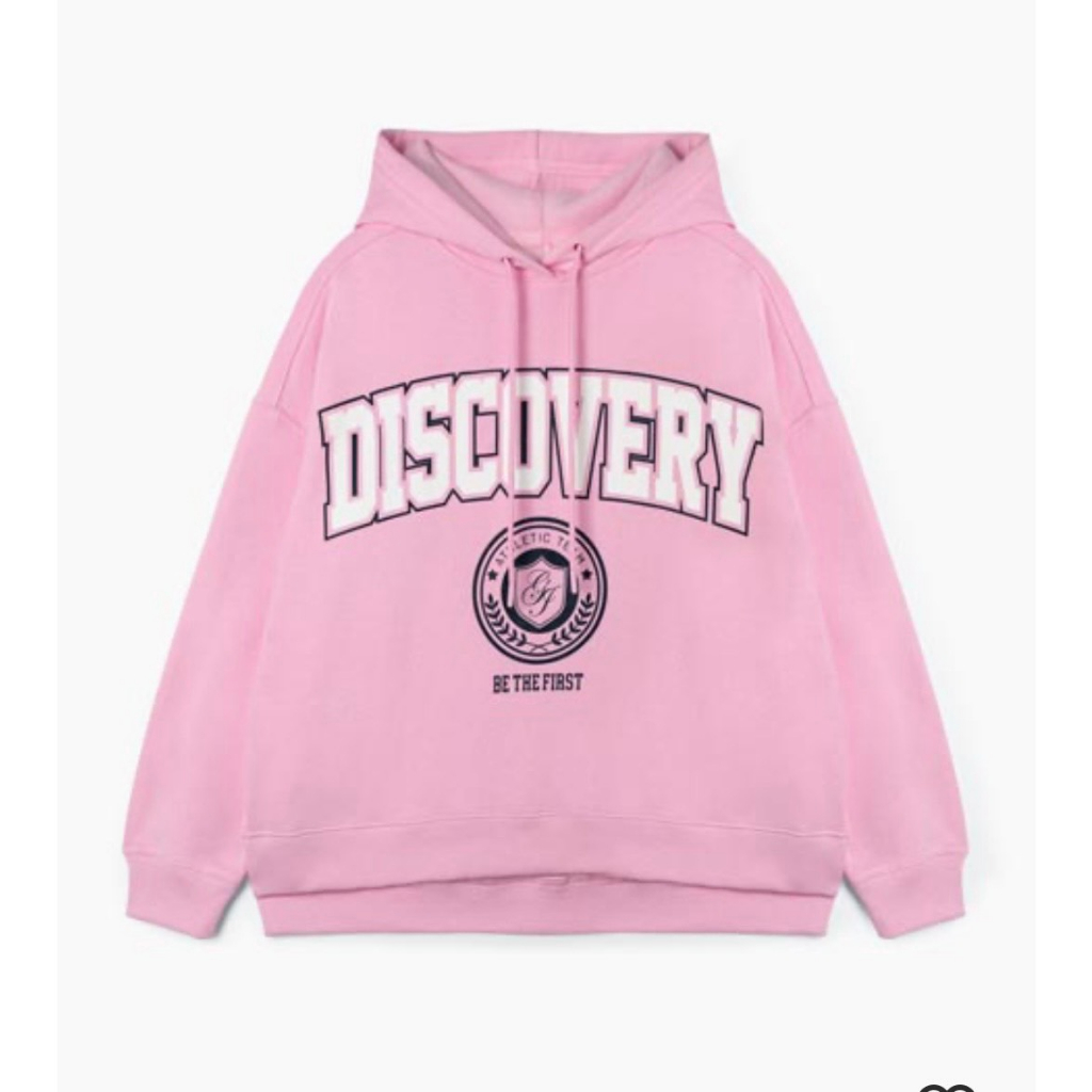 Áo thu đông nỉ Hoodie Phối Chữ Ngực