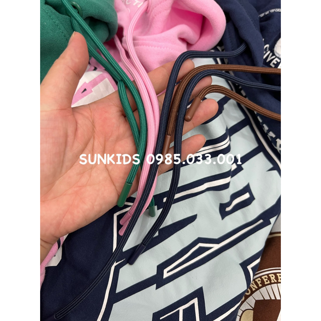 Áo thu đông nỉ Hoodie Phối Chữ Ngực