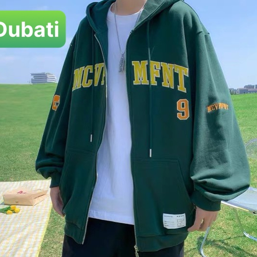 ÁO HOODIE ZIP MOVEMENT, ÁO KHOÁC NỈ HOODIE ZIP MŨ TRÙM FORM RỘNG UNISEX PHONG CÁCH CAO CẤP MỚI - DUBATI FASHION