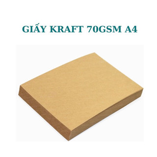 Giấy A4 Kraft / xi măng xấp 100 tờ 70gsm