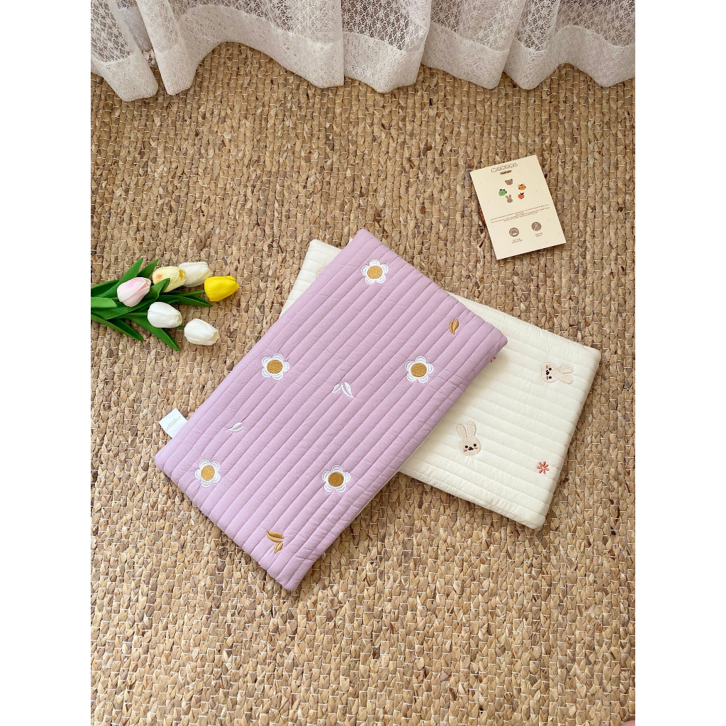 GỐI CAO SU NON Cho Bé Monona Siêu Êm Ái Có Kết Cấu Lỗ Thoáng Khí cho bé 3M+ KT 25 x 45cm