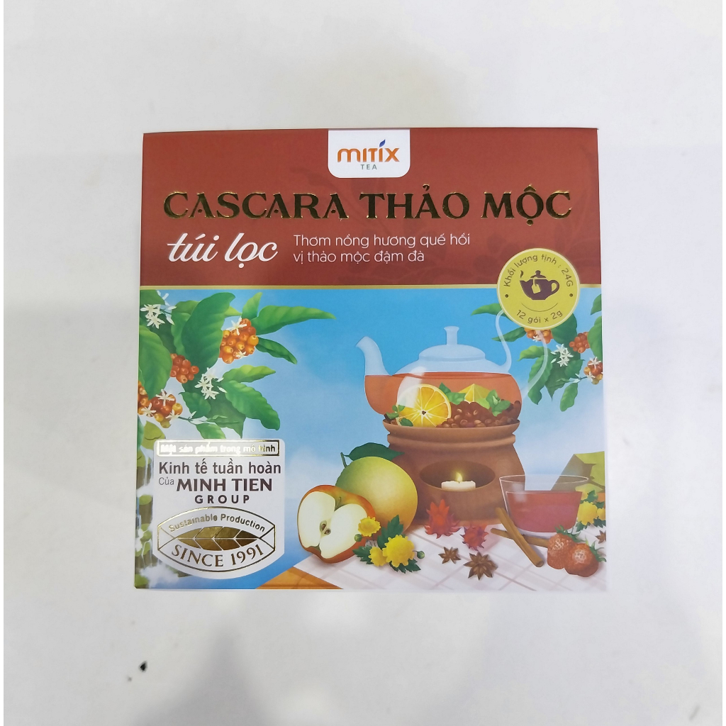 Trà túi lọc Mitix Cascara Thảo Mộc 24gr (12 gói x 2gr)