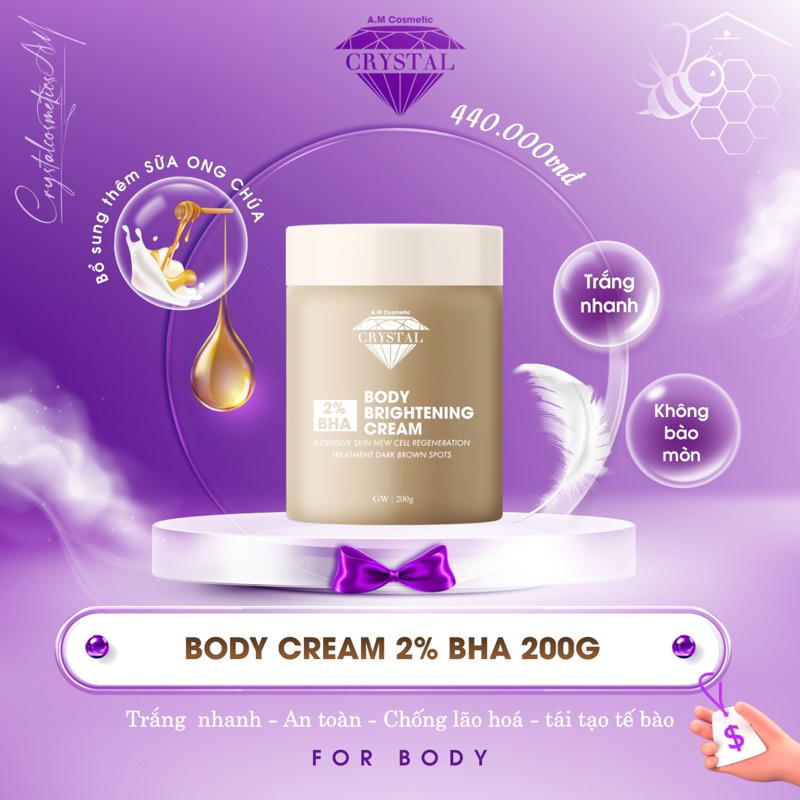 Kem Dưỡng Trắng BODY_CốtBHA 230gr