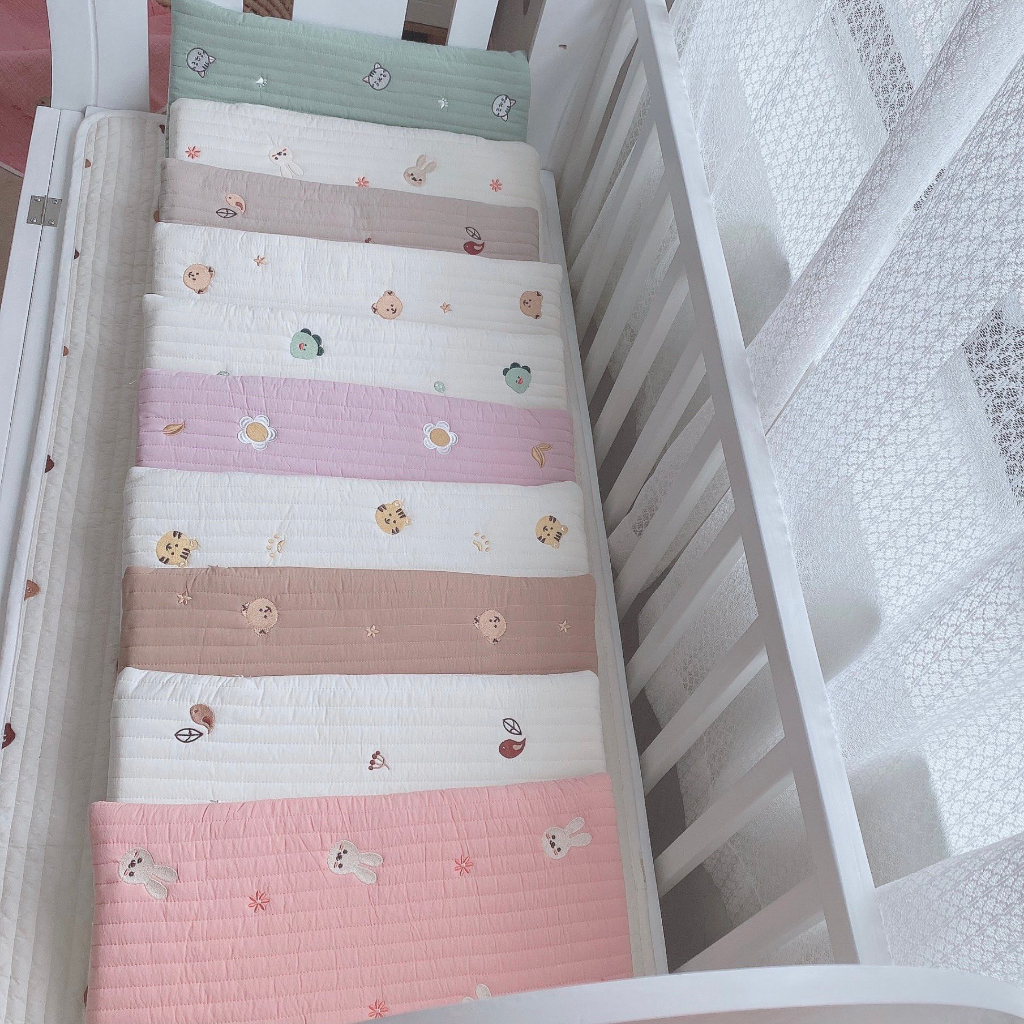 GỐI CAO SU NON Cho Bé Monona Siêu Êm Ái Có Kết Cấu Lỗ Thoáng Khí cho bé 3M+ KT 25 x 45cm