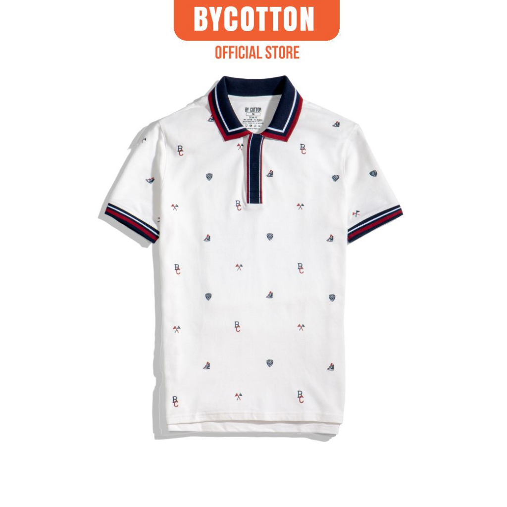 [Mã BYCO30P giảm ngay 30%] Áo Thun Nam Cao Cấp Polo In Tràn BC BY COTTON