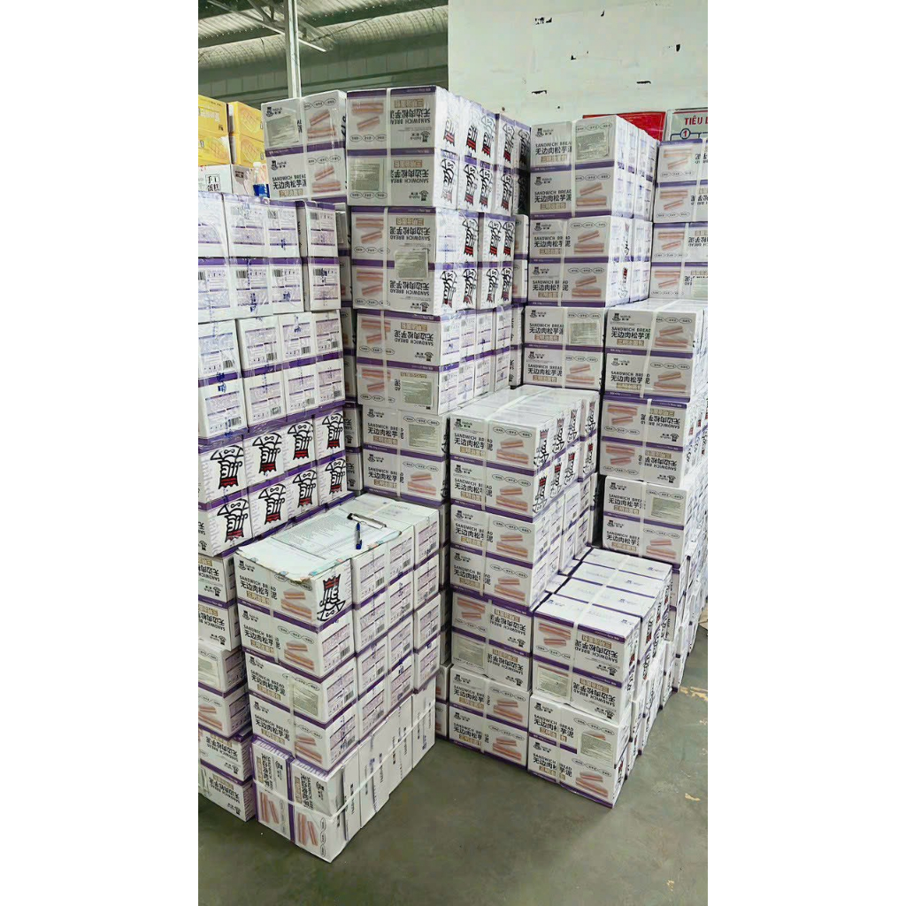 Bánh Mì Sanwich Nhân Kem Khoai Môn - Hộp 6Cái