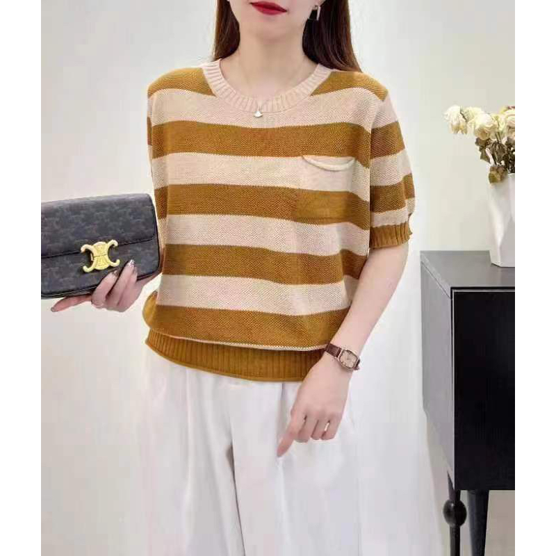 Áo len dệt kim Quảng Châu cổ tròn hàng Cao Cấp e mới về có 4 màu free size 50kg-70kg ạ