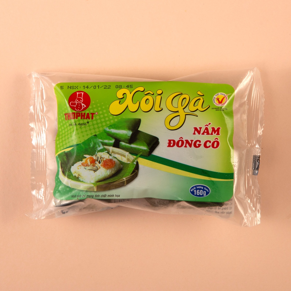 CHÍNH HÃNG Xôi Gà Nấm Đông Cô THỌ PHÁT FOOD 160g