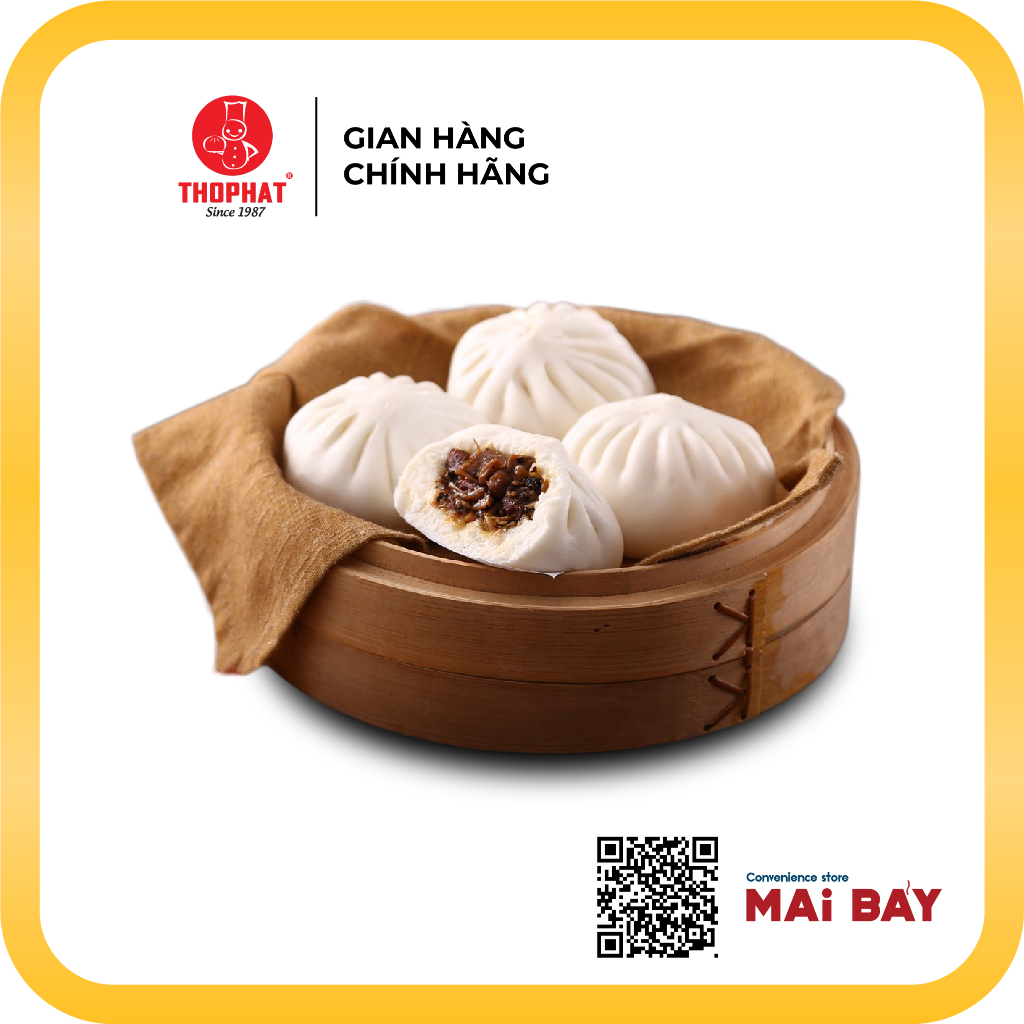 CHÍNH HÃNG Gói 4 Bánh Bao Vịt Quay Sốt Tiêu Đen THỌ PHÁT FOOD