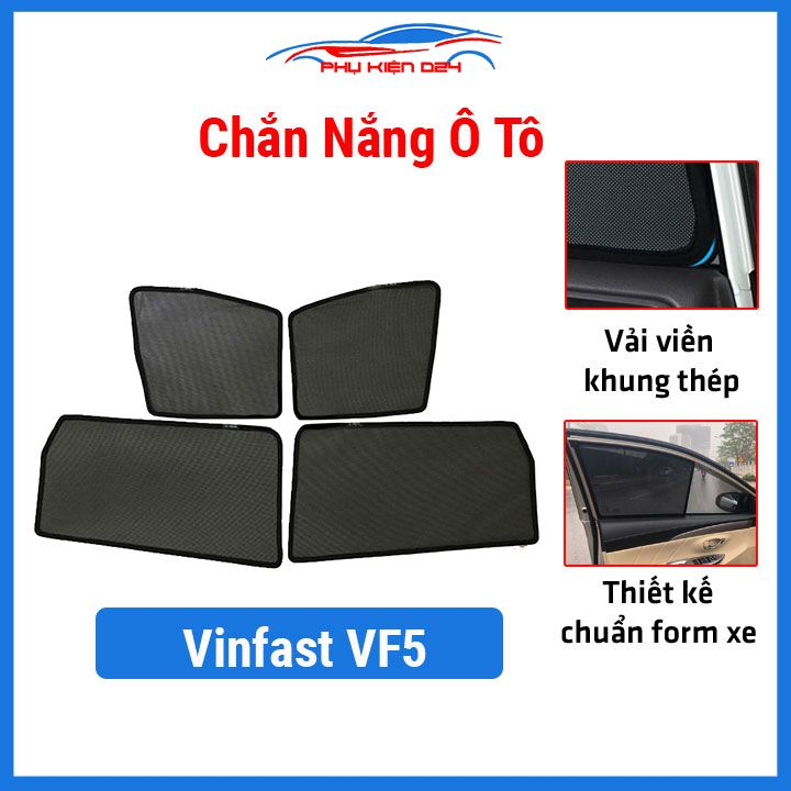 Chắn nắng nam châm theo xe Vinfast VF5 giúp giảm tia UV giảm nhiệt độ ngoài trời chiếu vào xe