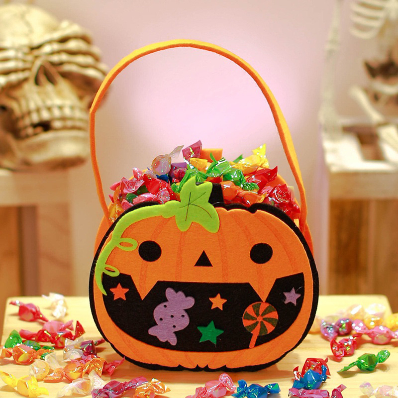Túi vải Halloween dùng đựng kẹo..
