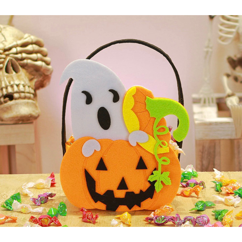 Túi vải Halloween dùng đựng kẹo..