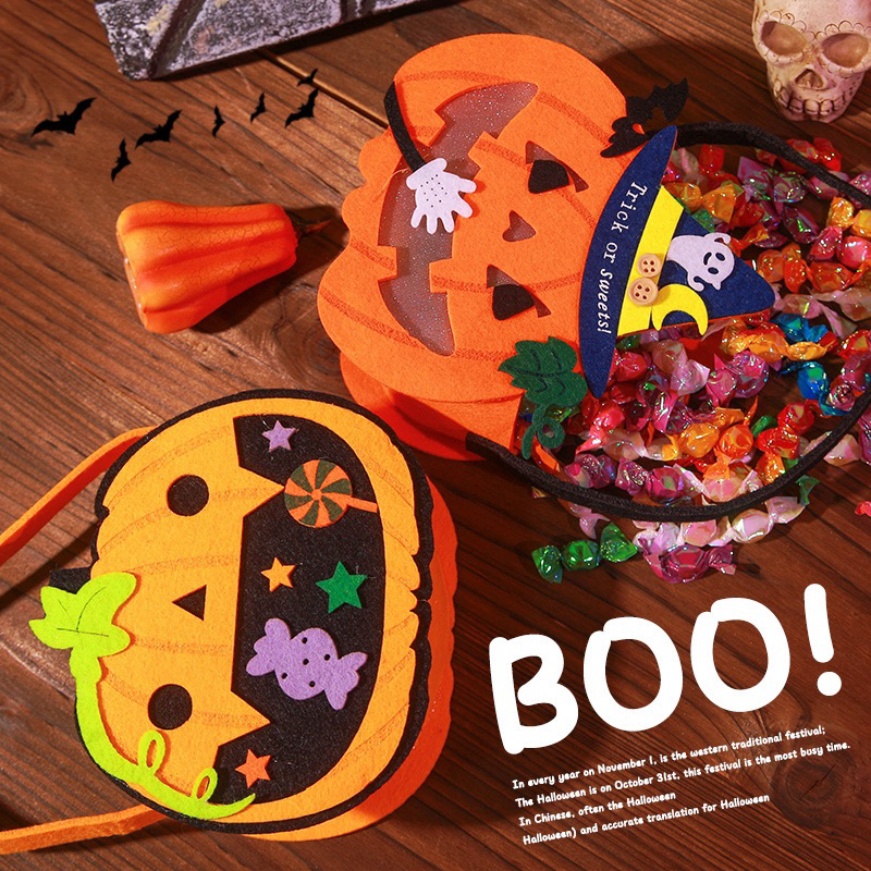 Túi vải Halloween dùng đựng kẹo..