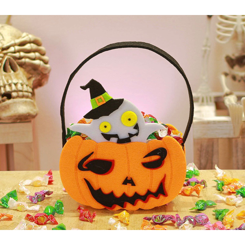 Túi vải Halloween dùng đựng kẹo..