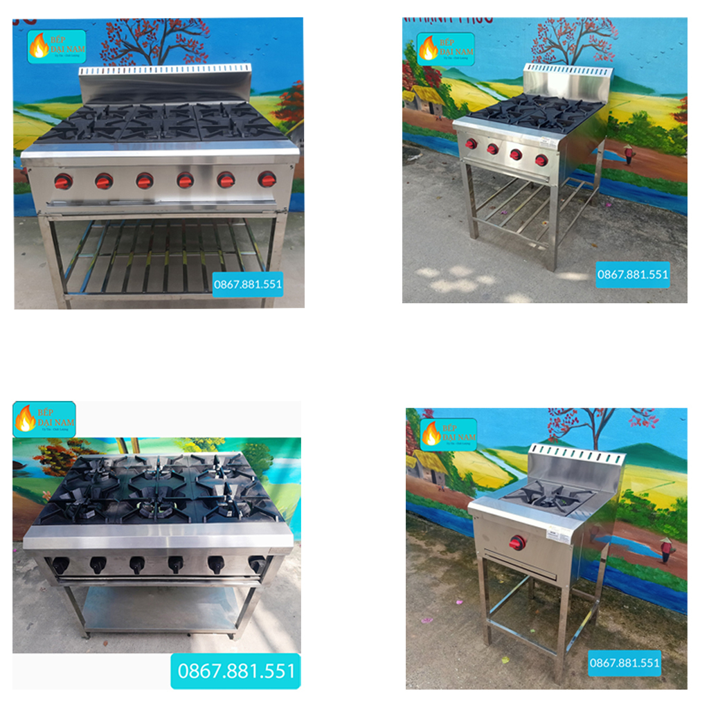 Bếp âu công nghiệp 1,2,4,6,8 họng giá rẻ