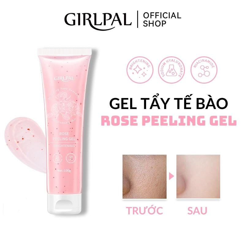 Tẩy tế bào GIRLPAL loại bỏ bụi bẩn làm sáng da ROSE PEELING GEL 100g