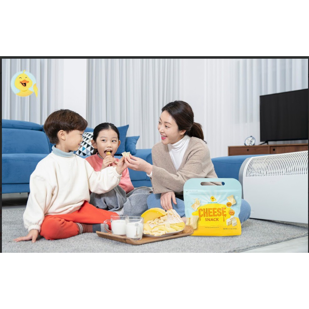 Snack Phô mai Duck Cheese 120g-  Nhập Khẩu Từ Malaysia- Thơm Ngon- Dễ Tiêu Hoá- Phù Hợp Với Tất Cả Các Bé