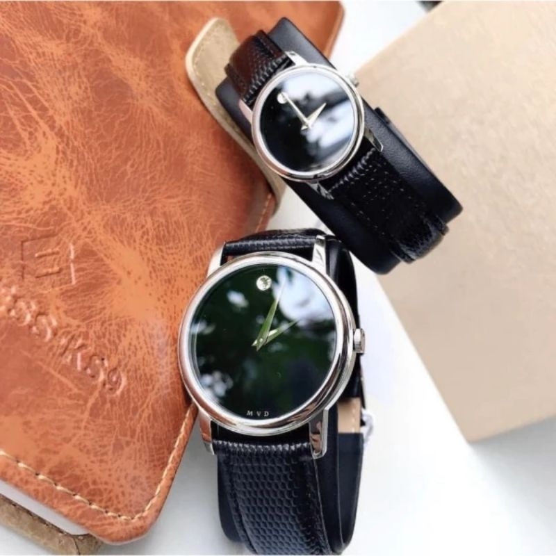 Đồng Hồ Dây Da Nam Nữ Cao cấp MOOVADO  CHỐNG NƯƠC CHỐNG XƯỚC TUYỆT ĐỐI, Bảo hành 12 tháng.