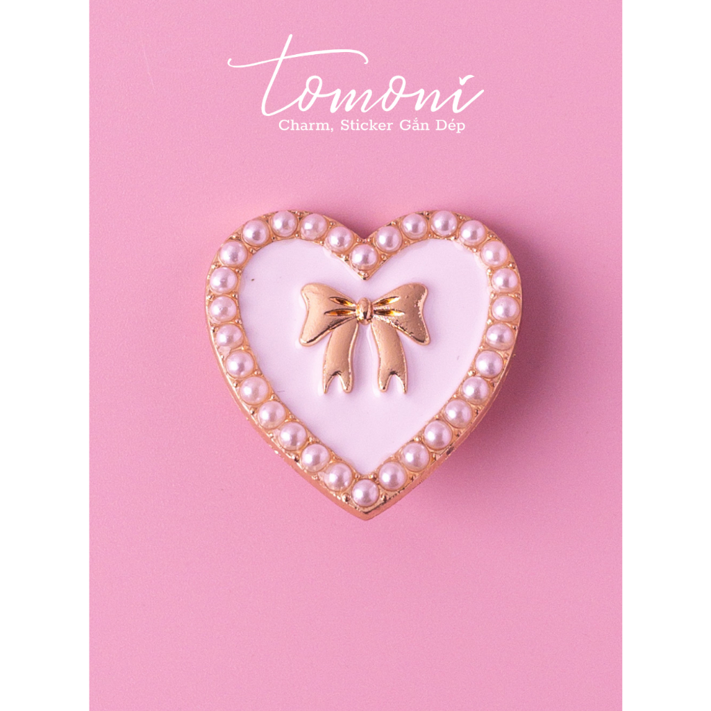 Charm Đính Đá, Jibbitz, Sticker Mặt Đá Kim Loại Trang Trí Giày Dép Sang Trọng MĐ5