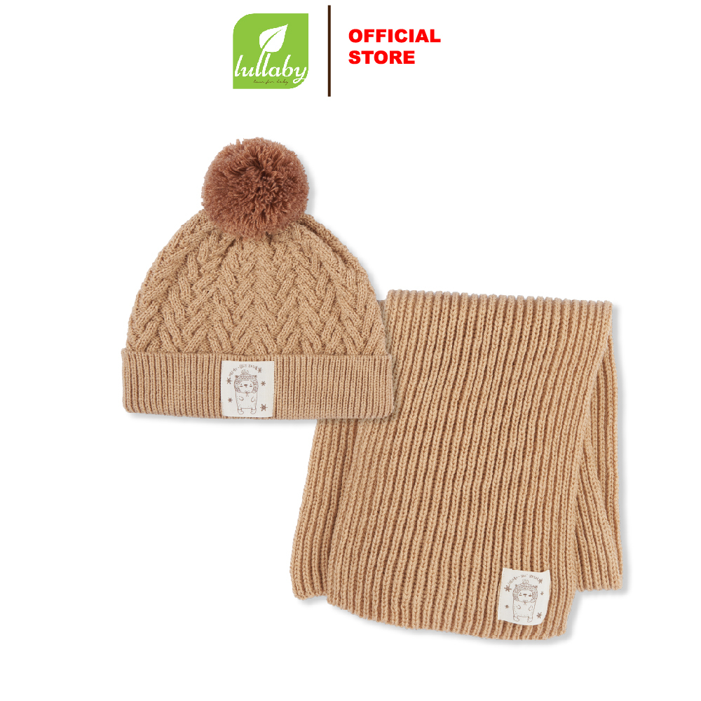 Lullaby - Set khăn mũ len NHL319M