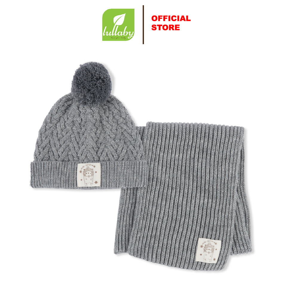 Lullaby - Set khăn mũ len NHL319M