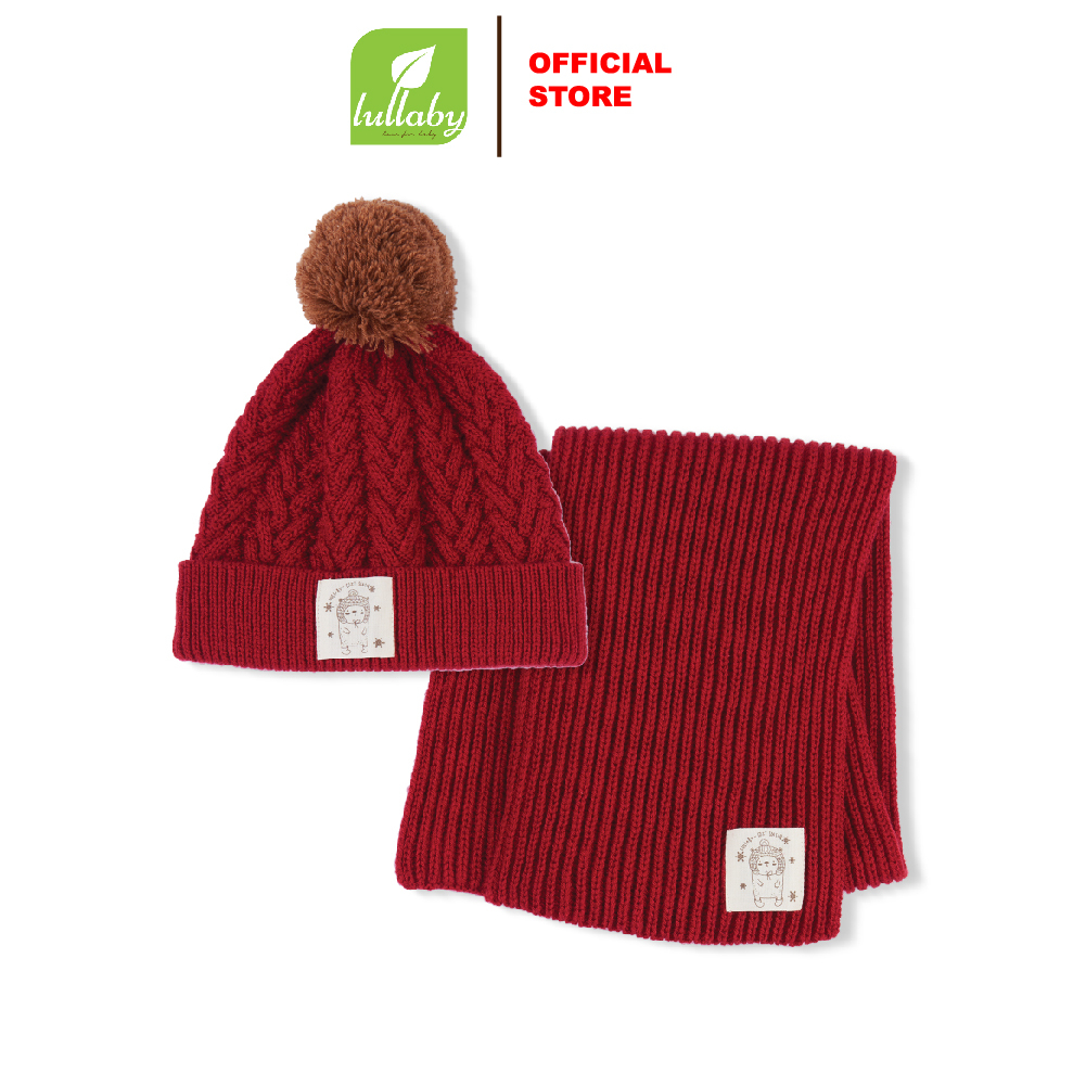 Lullaby - Set khăn mũ len NHL319M