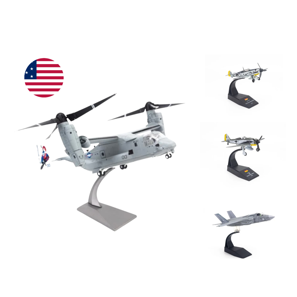 Mô hình máy bay quân sự V-22 Osprey, F-35B Lightning, Messerchimitt Me262A, Messerchimitt BF109F,...1:72