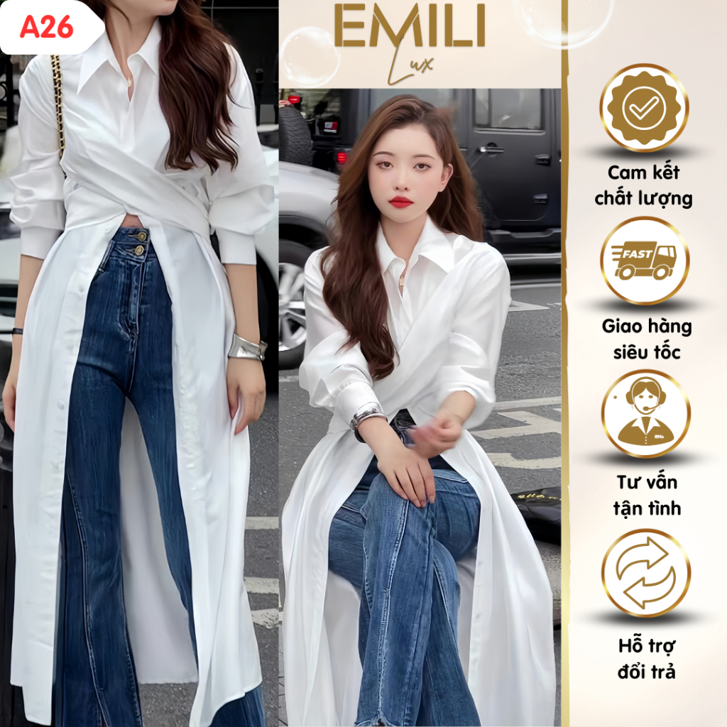 Bộ sưu tập áo sơ mi, áo kiểu nữ Emili đi chơi, đi làm công sở