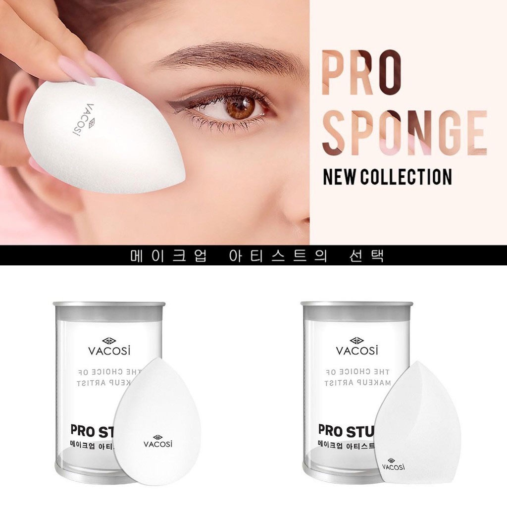 Bông mút tán kem nền PRO Vacosi PH01 / PH02 mút trang điểm BP06 / BP31/ PH05 / PH03 / PH04