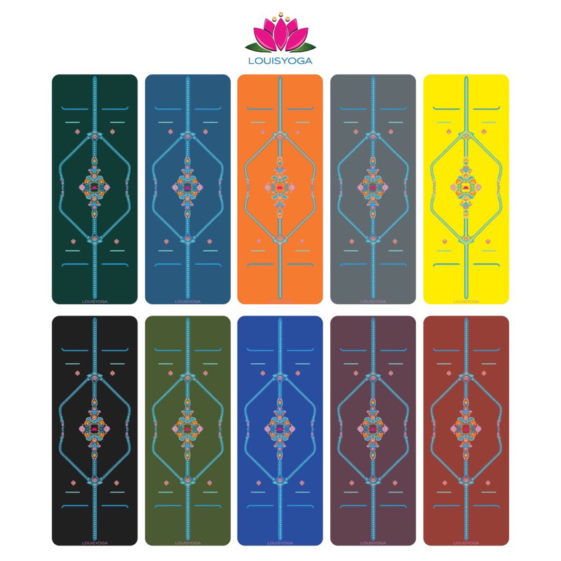 Thảm tập yoga Louis Diamond F23 cao cấp chất liệu cao su tự nhiên chống trơn trượt