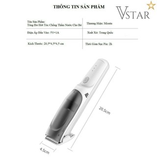 Tông đơ cắt tóc - hút tóc Misuta cho bé