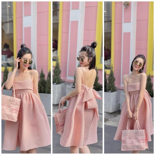 Váy babydoll nơ