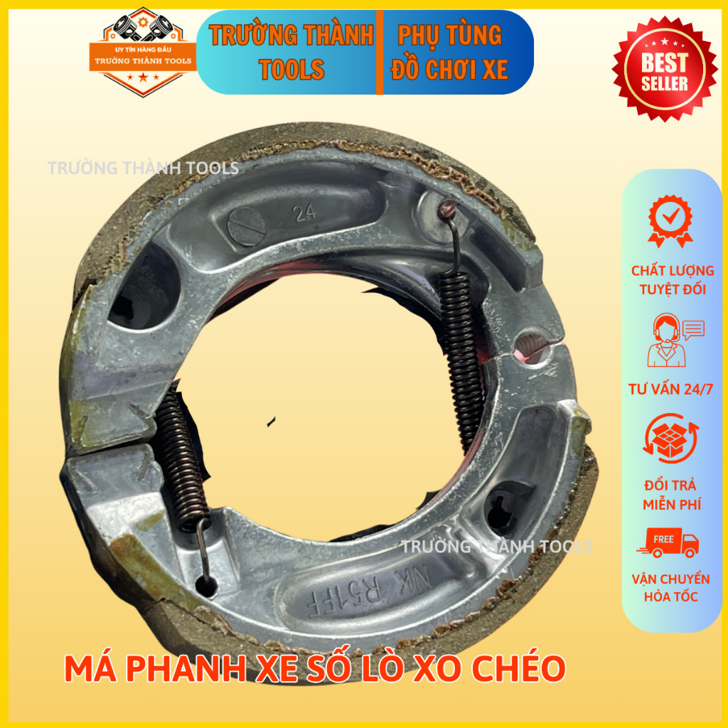 Má phanh xe số,bố thắng sau xe số kèm lò xo ngắn và dài - TRƯỜNG THÀNH TOOLS
