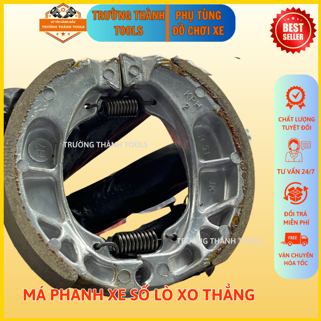 Má phanh xe số,bố thắng sau xe số kèm lò xo ngắn và dài - TRƯỜNG THÀNH TOOLS