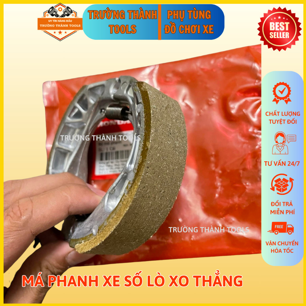 Má phanh xe số,bố thắng sau xe số kèm lò xo ngắn và dài - TRƯỜNG THÀNH TOOLS