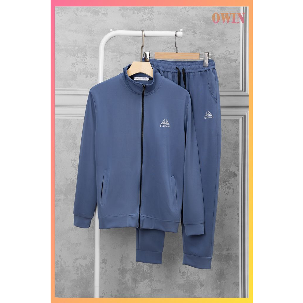 BỘ THỂ THAO NAM THU ĐÔNG CÓ KHÓA, BỘ THỂ THAO NAM CHẤT NỈ CAO CẤP BN02 - OWIN