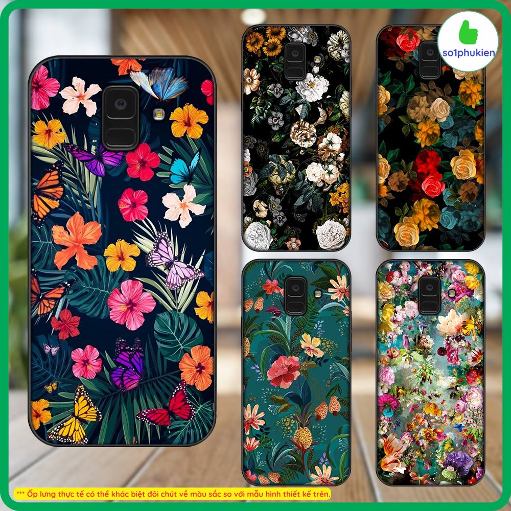 Ốp Samsung A6 2018/ A6 Plus/ J8 2018/ A8 2018/ J6 Plus 2018/ A8 Plus mặt lưng ép kính cường lực dẻo 