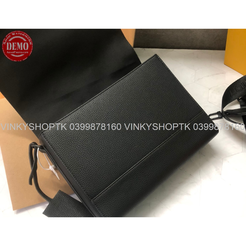 Túi đeo chéo nam nữ unisex  lv Grained Calf Leather Messenger hàng vip 2 box xịn sò hoả tốc