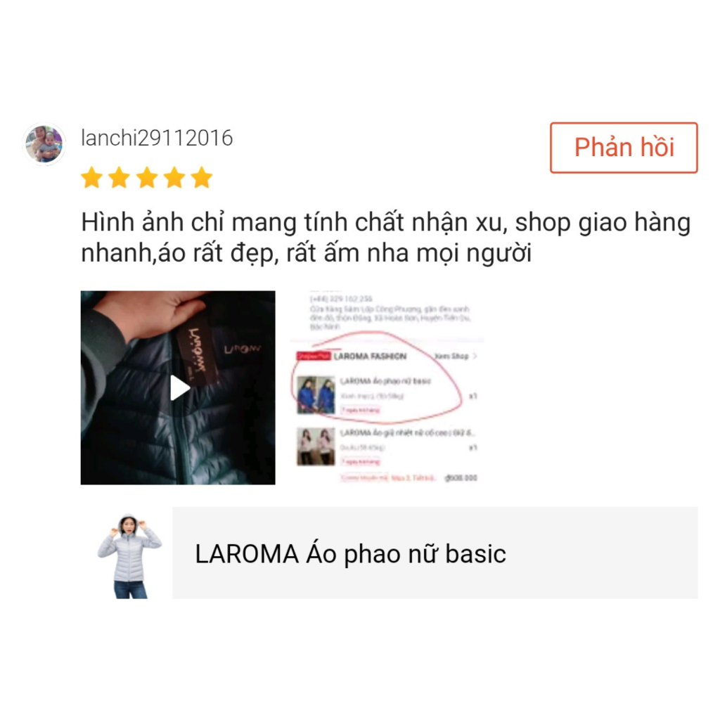 [Tặng Quần Giữ Nhiệt] Áo Phao Nữ Basic LAROMA | Giữ Ấm - Siêu Nhẹ - Dáng Basic