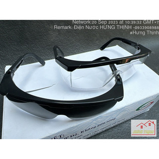 Mắt kính bảo hộ trắng - đen