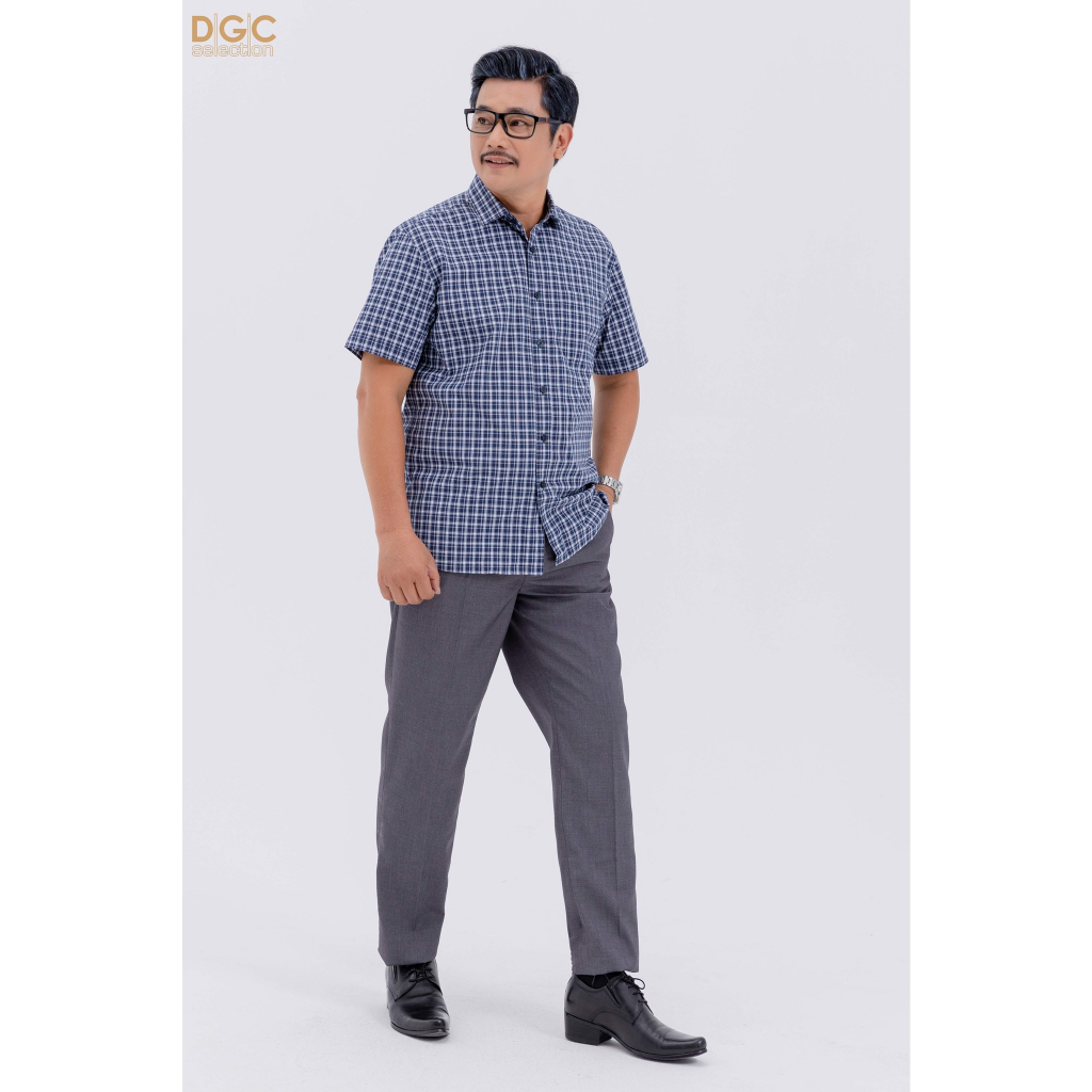 Áo sơ mi ngắn tay nam DGCs - dáng suông,có túi ngực,thoáng mát, thấm hút mồ hôi - SASNBC51M