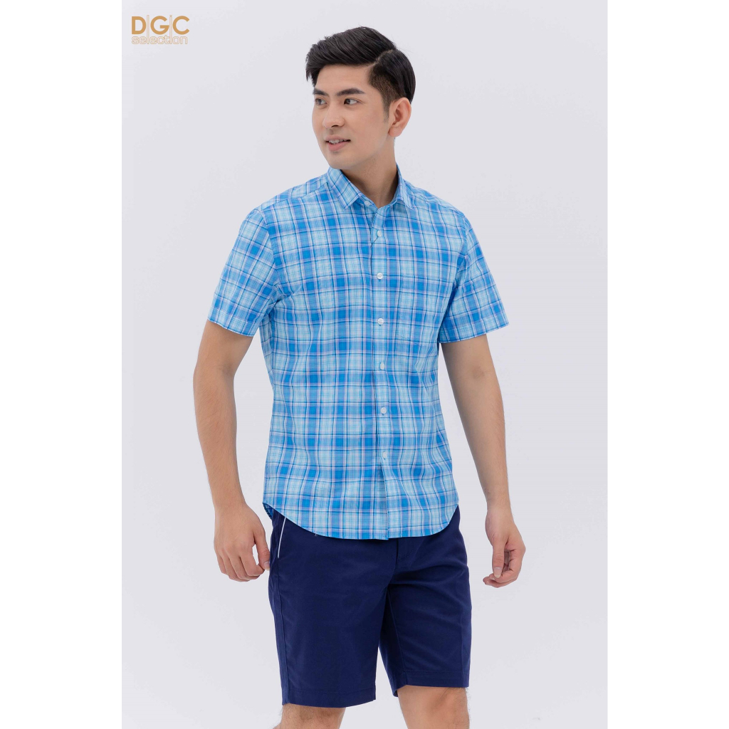 Áo sơ mi ngắn tay nam DGCs - thoáng mát, thấm hút mồ hôi - SASNBC52M.